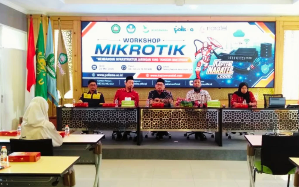 Workshop MikroTik POLISMA dan NARATEL: Membangun Infrastruktur yang Tangguh dan Efisien