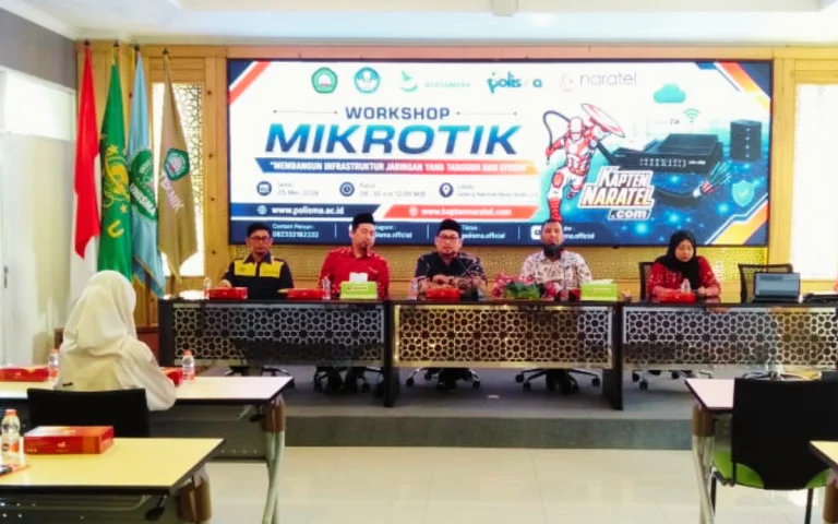Workshop MikroTik POLISMA dan NARATEL: Membangun Infrastruktur yang Tangguh dan Efisien