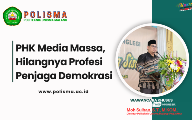 Moh Sulhan: PHK Media Massa, Hilangnya Profesi Penjaga Demokrasi
